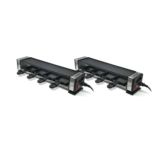 Lot de 2 machines à raclette raccordables gris,noir <span itemprop=