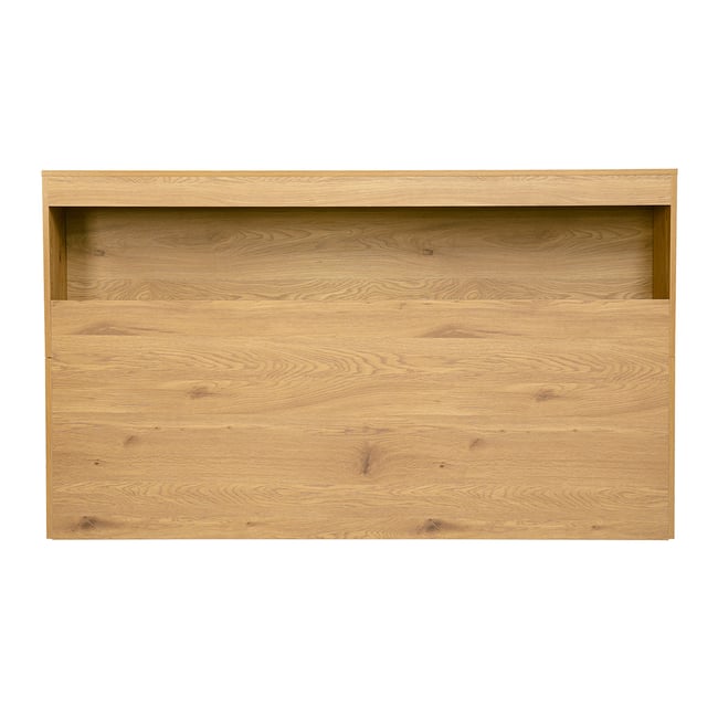 Tête de lit avec rangements finition bois chêne L170 cm SELENE Couleur chêne clair <span itemprop=
