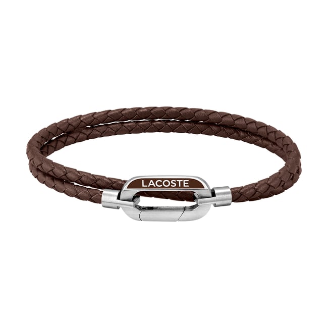 Bracelet Starboard argenté, marron foncé <span itemprop=