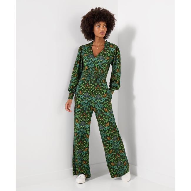 Combinaison en Jersey à Manches Longues Aurelia vert <span itemprop=