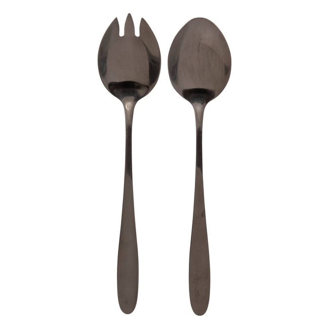 Lot de 2 couteaux de service SHADOW noir <span itemprop=