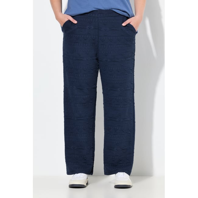 Pantalon en coton bio Rose bleu marine <span itemprop=