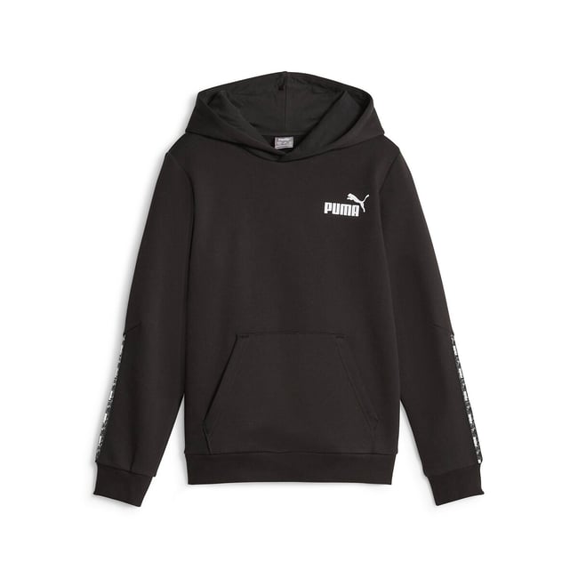 Sweat à capuche en molleton noir <span itemprop=