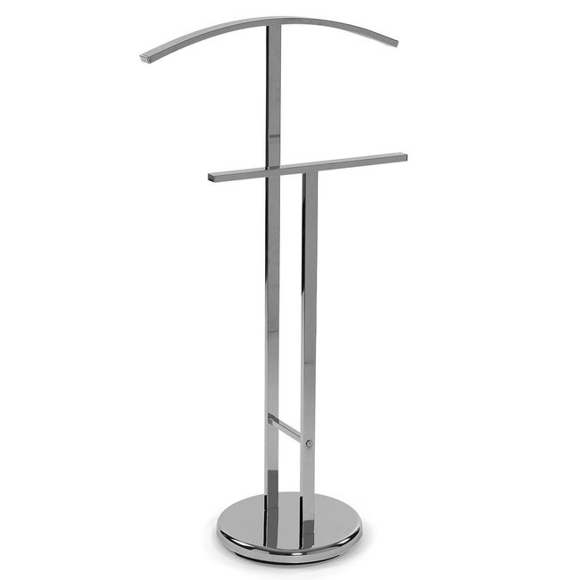 Valet de chambre en métal chromé 52x20x100cm Couleur chrome/inox <span itemprop=