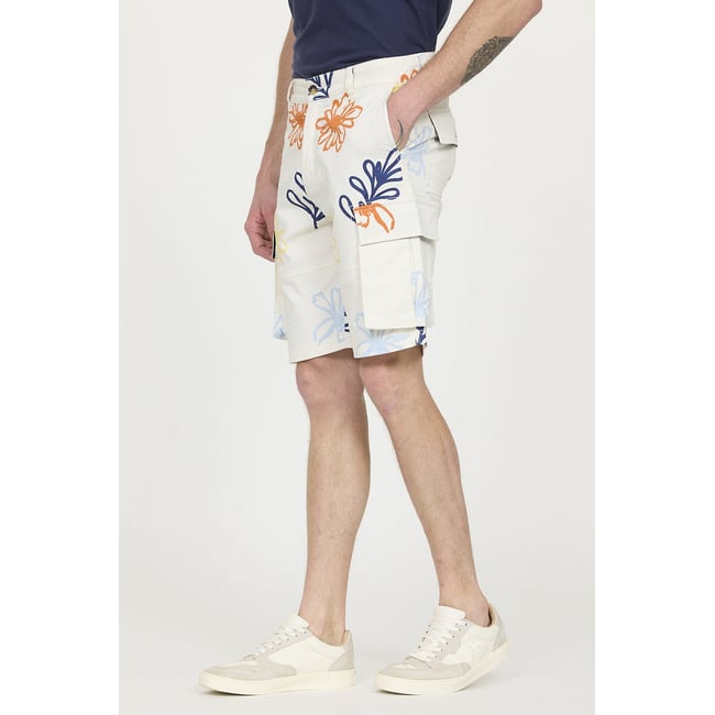 Short coton regular NOCK aop fleur <span itemprop=