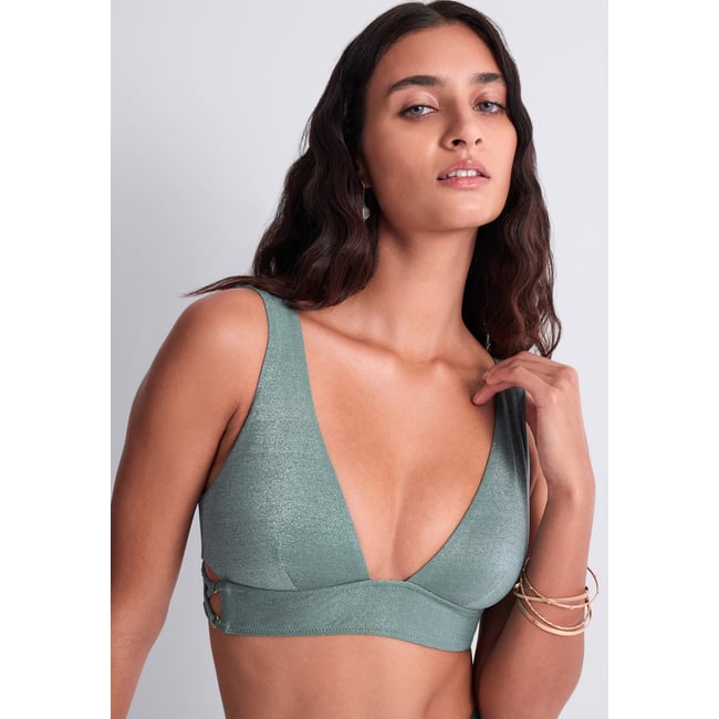 Haut de maillot de bain Triangle Summer Glow bleu <span itemprop=