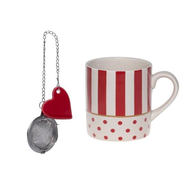 Mug avec infuseur Candy 35 cl - CANDY Couleur rouge <span itemprop=