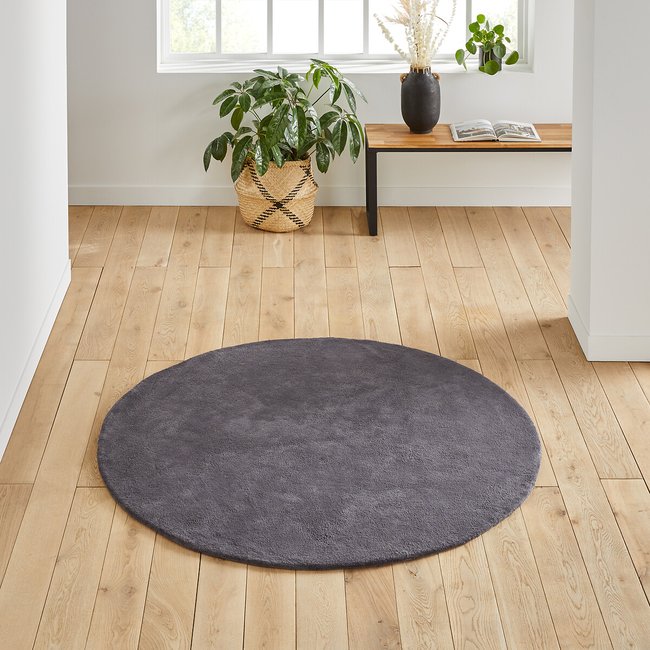 Tapis rond, coton tufté, Renzo, grand modèle - LA REDOUTE INTERIEURS