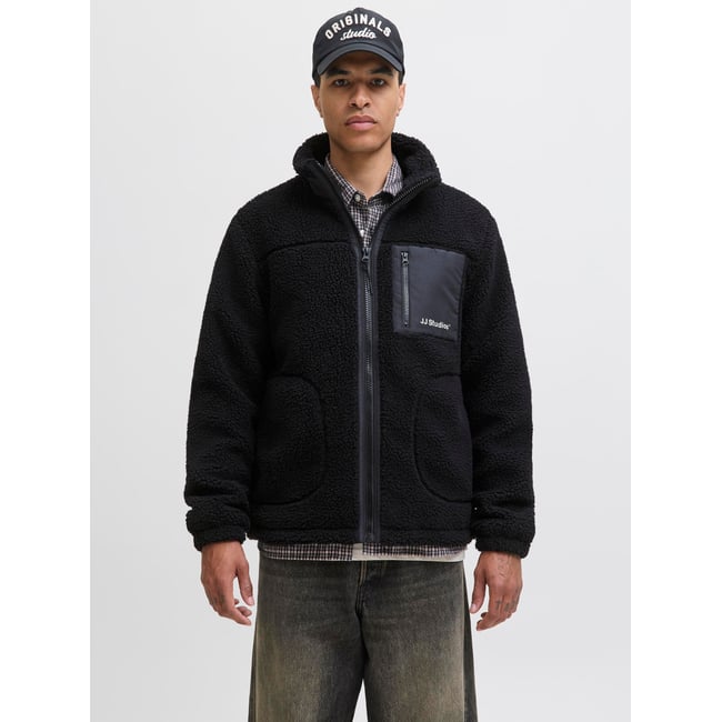 Manteau En Peluche black <span itemprop=