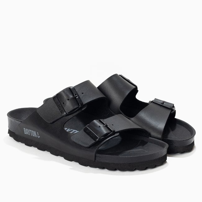 Sandales ATLAS pour femme noir <span itemprop=