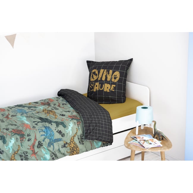 Parure Housse de couette Collection age des dinosaures multicolore <span itemprop=