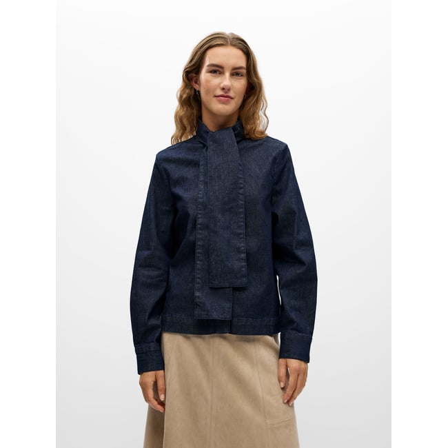 Chemise En Jean bleu - dark blue denim1 <span itemprop=