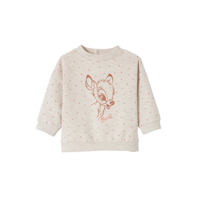 Sweat Disney® Bambi beige chiné <span itemprop=
