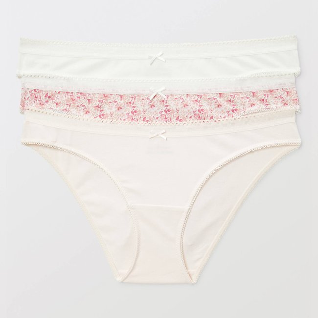 Lot de 3 culottes LEXIE en coton BIO GOTS pistil <span itemprop=