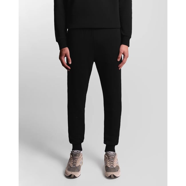 Pantalon de Jogging coupe skinny en coton noir jais <span itemprop=