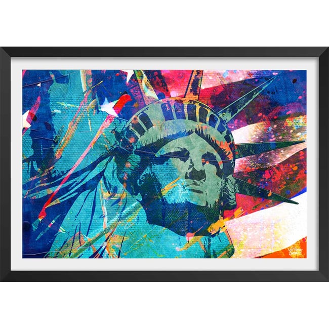 Affiche illustration graffiti statut de la liberté - HEXOA
