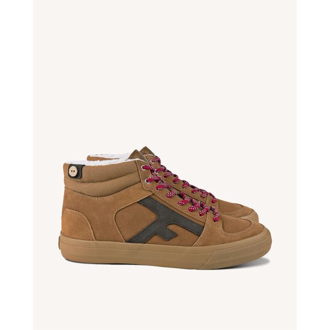 Baskets cuir suede WALNUT MID WALNUT MID - FAGUO