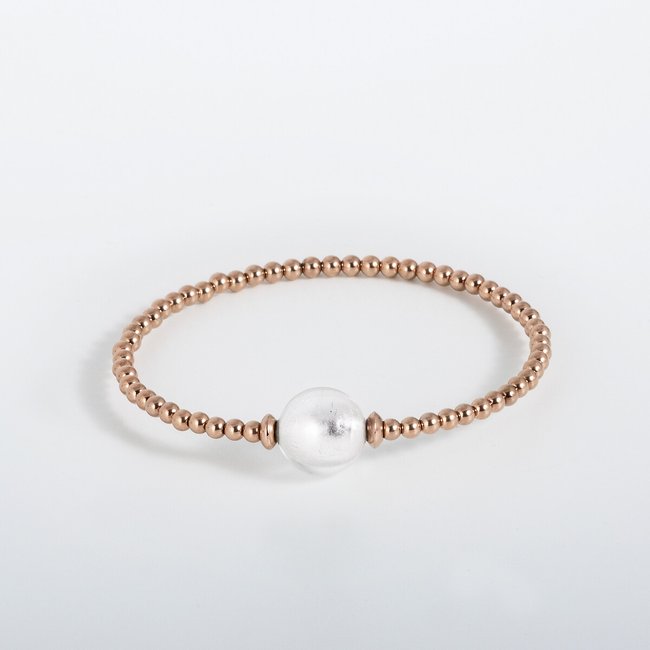 Bracelet Tango - Murano Cristal - (S), rose gold, LILIFLO