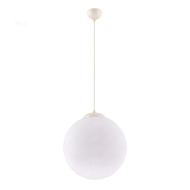 Suspension Acier Beige E27 1 Ugo Couleur beige <span itemprop=