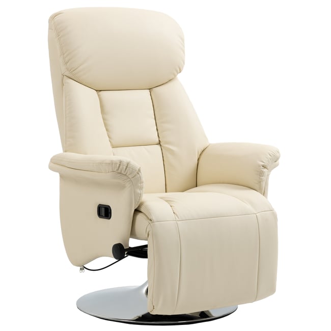 Fauteuil inclinable Polyuréthane Crème Couleur crème <span itemprop=