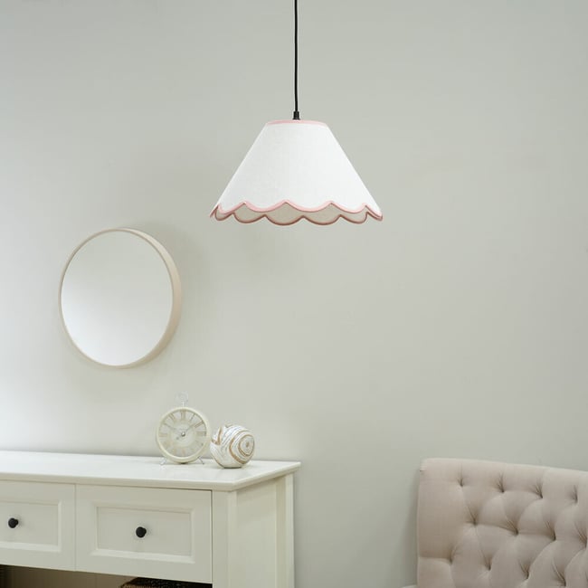 41cm Florence Scallop Trim Shade - SO'HOME