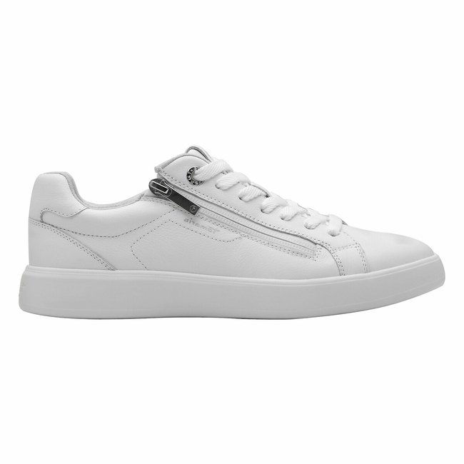 Baskets zippées blanc <span itemprop=