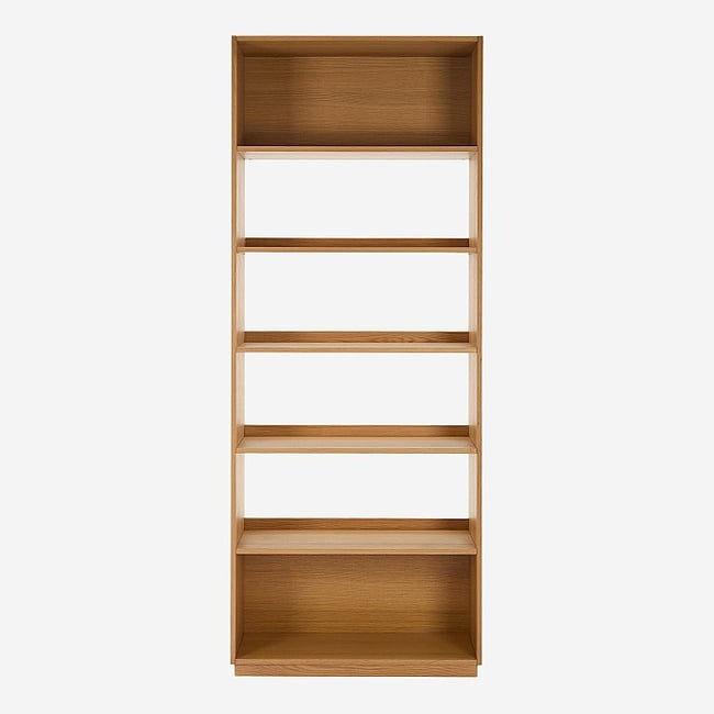 Bibliothèque bois KUDA Couleur naturel clair <span itemprop=