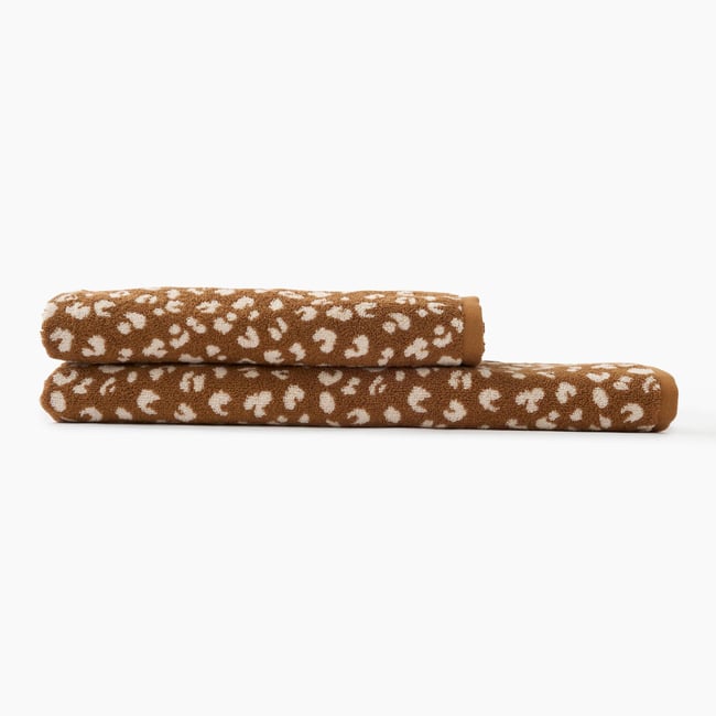 Serviette de toilette, 50x100cm, 100% coton bio GOTS pecan <span itemprop=