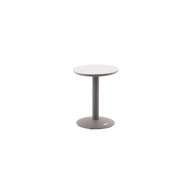 Table d'appoint de jardin en aluminium et pierre SOLETIA - HESPERIDE