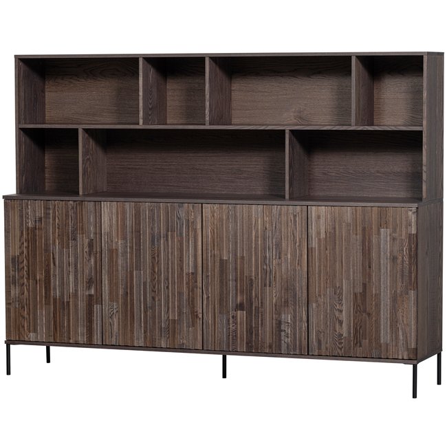 Armoire vitrine GRAVURE Couleur brun <span itemprop=