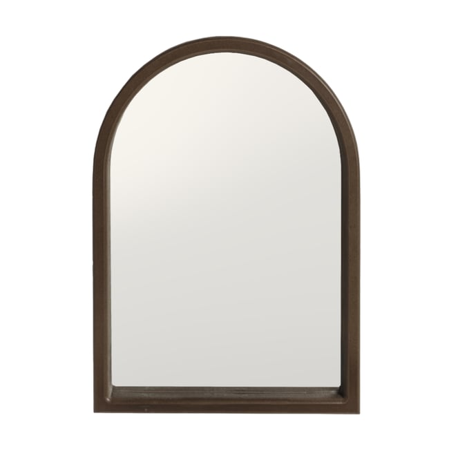 Miroir arqué fait main marron clair - KATIA - HANNUN