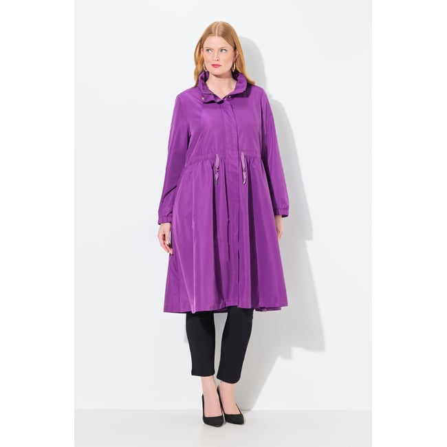 Manteau à capuche, matière déperlante mûres <span itemprop=