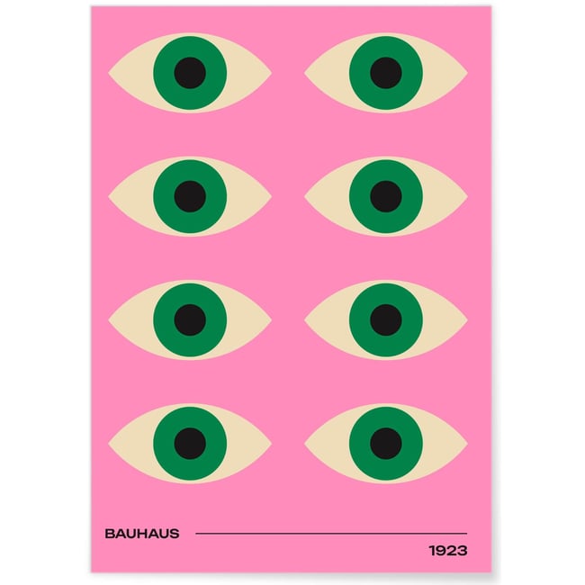 Affiche Bauhaus 34 Couleur blanc <span itemprop=