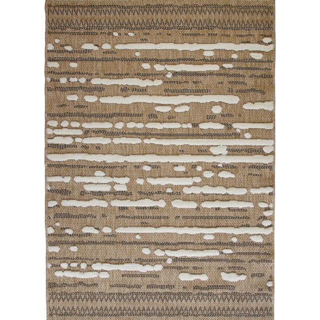 Tapis et jute à motif géométrique en relief  et  JUTE RELIEF LINEA Couleur linea <span itemprop=