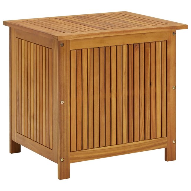 Boîte de rangement extérieure en acacia Couleur marron clair <span itemprop=