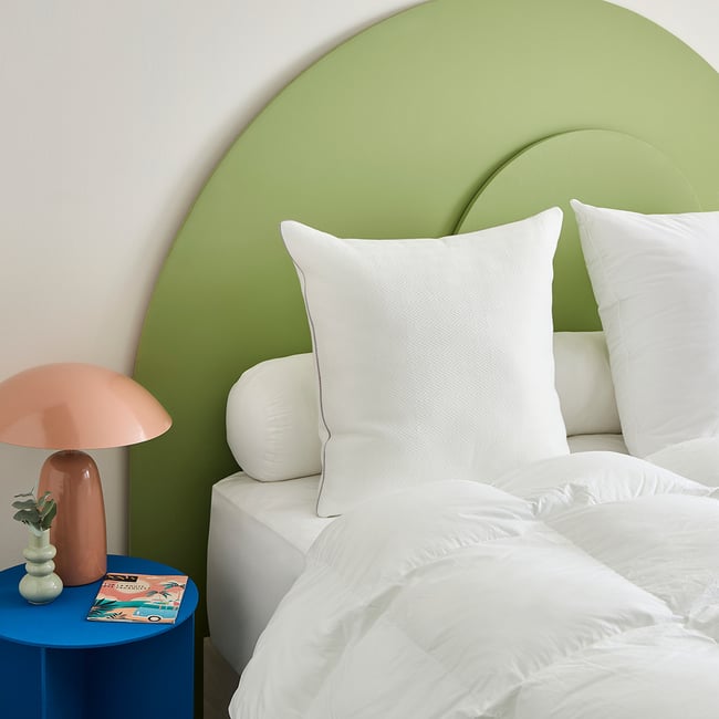 Oreiller mozaic - Ferme Couleur blanc <span itemprop=