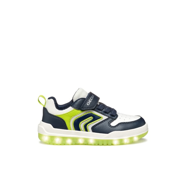 Geox J Buzzerlight Boy – Scarpe Da Ginnastica Traspiranti Per Bambini E Ragazzi, Con Luce Integrata