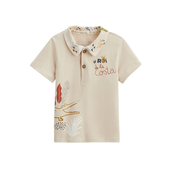 Polo enfant Costa sable <span itemprop=