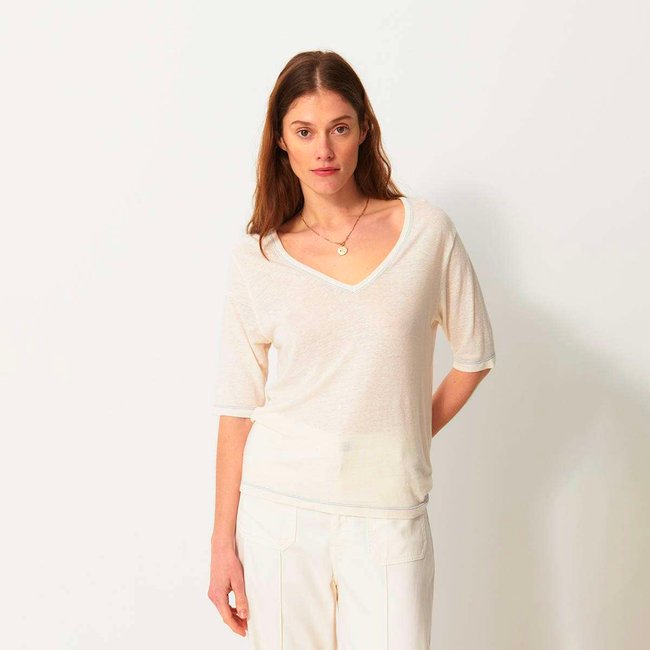 Tee Shirt en lin et lyocell flammé NINO - BENSIMON