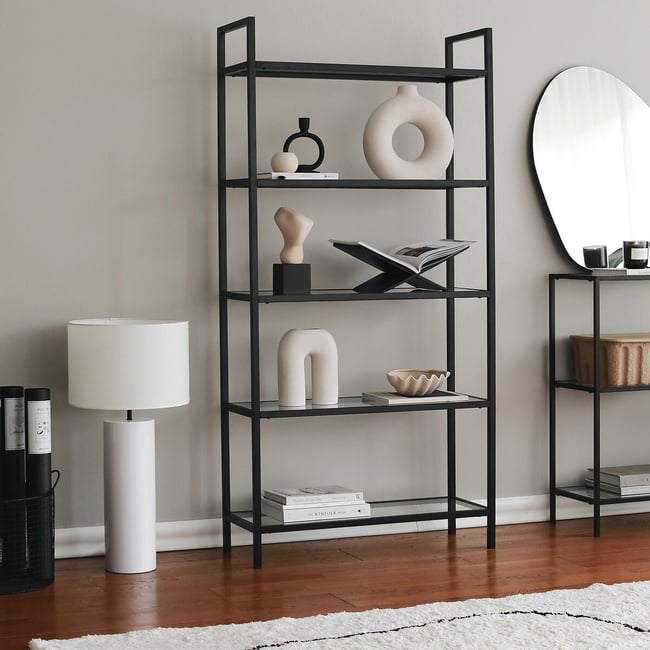 Полка для книг, K100 черный SO'HOME