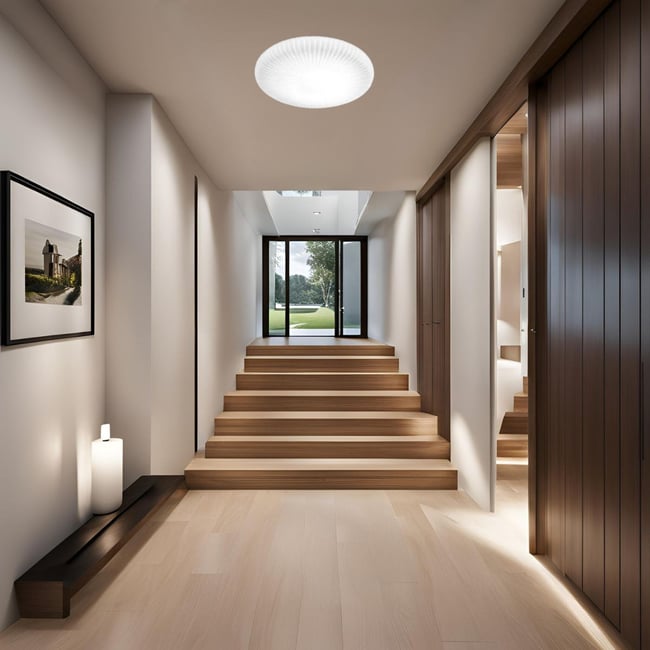 Plafonnier    ATRIUM Couleur blanc <span itemprop=