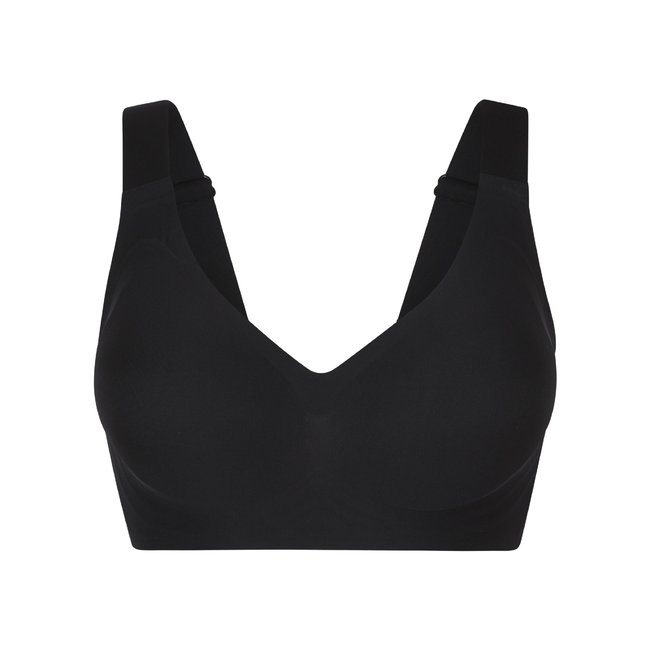 Soutien-gorge doux rembourré Invisble noir <span itemprop=