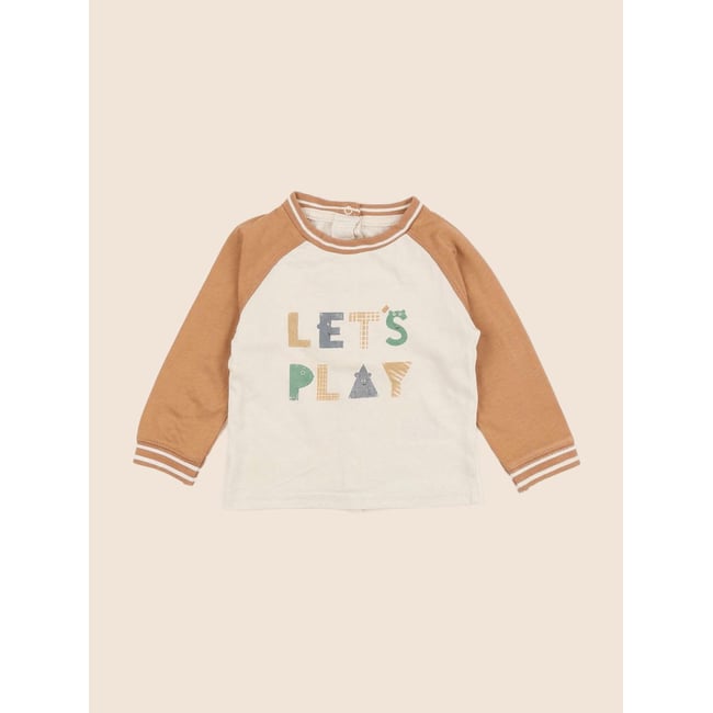 Tee-shirt - Très bon état beige, marron <span itemprop=