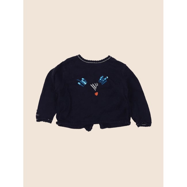 Gilet - Très bon état bleu <span itemprop=