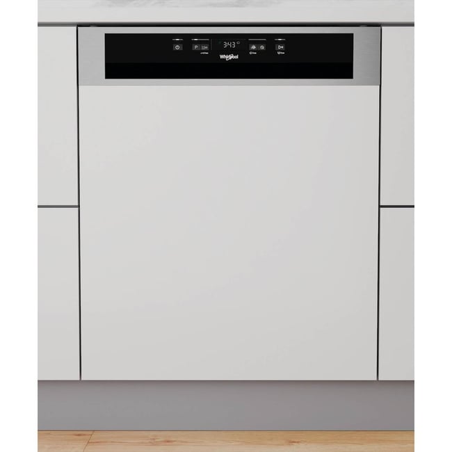 Lave vaisselle integrable 60 cm W3PFD636X sans facade bandeau inox <span itemprop=