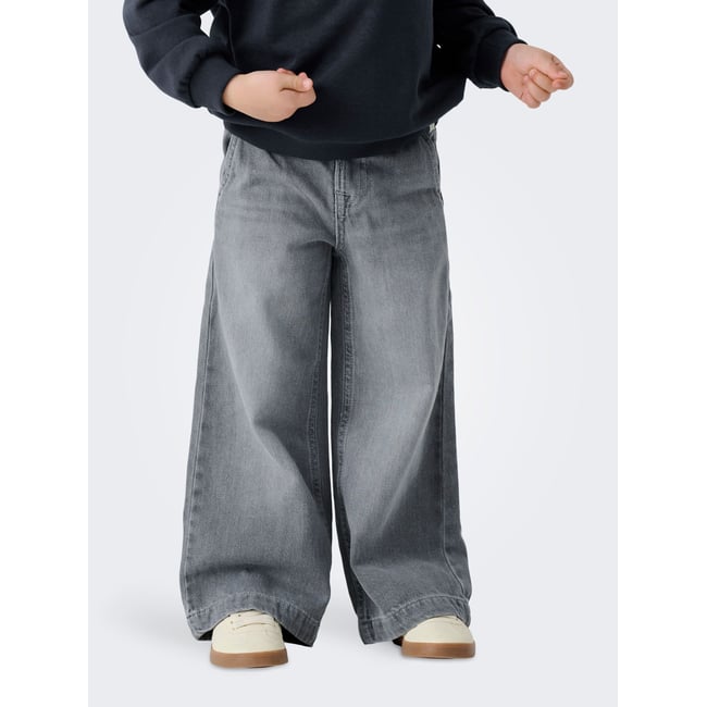Jean À Jambe Large grey denim <span itemprop=
