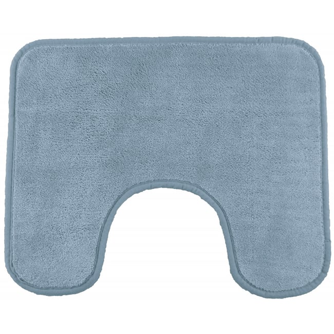 Tapis de toilette 50x40 en polyester uni POEME v002232 <span itemprop=