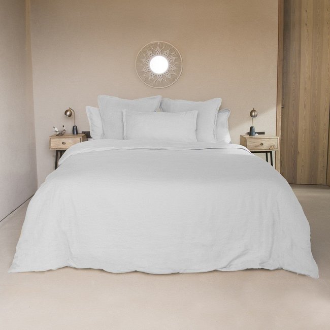 Housse de couette lin lavé HORTENSE - FEBRONIE