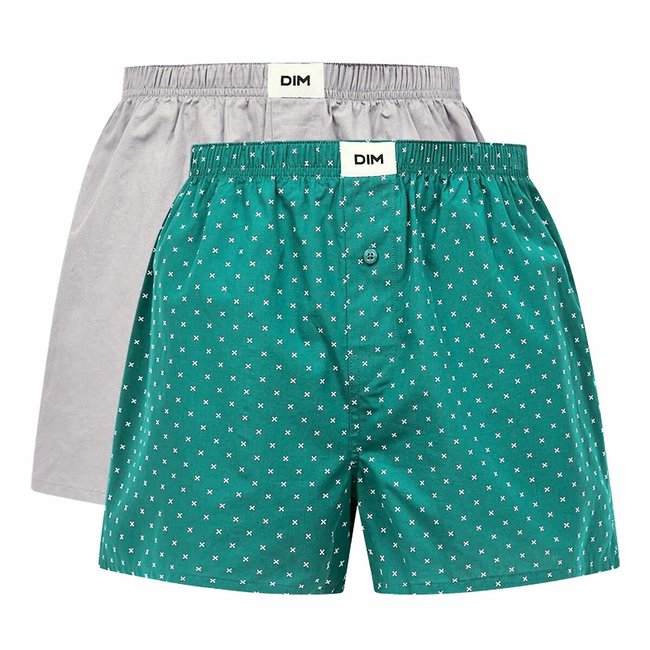 Confezione da 2 boxer Good 1 tinta unita + 1 stampato - DIM