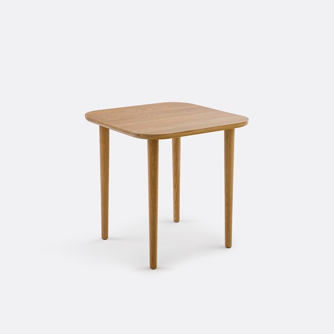 Table basse carrée chêne massif L50 cm, Crueso chêne <span itemprop=